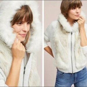 Sleeping On Snow faux fur hoodie